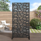 Casaphoria 72" H x 35" W Metal Outdoor Privacy Screen, Freestanding Decorative by Casaphoria