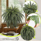 68" Artificial Ferns for Outdoor, UV Resistant Giant Faux Boston Fern Bush - Image 4