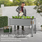 Best Choice Products 48x24x30in Galvanized Raised Garden Bed, Metal Elevated - Image 3