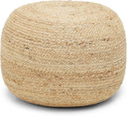 REDEARTH · Jute Circular Jute Pouf Ottoman - Image 4