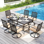 PHI VILLA 7 Pieces Outdoor Dining Set - Image 2