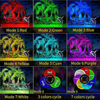 ROSHWEY Solar Spot Lights Outdoor, 7 Colors Halloween Christmas Outdoor Lights - Image 5