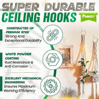 200LBS 4Pcs Rotatable Ceiling Hooks - Image 4