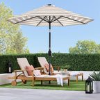 Best Choice Products 10ft Solar Polyester LED Lighted Patio Umbrella w/Tilt - Image 3
