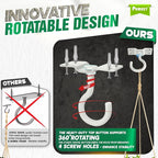 200LBS 4Pcs Rotatable Ceiling Hooks - Image 3