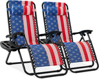 Best Choice Products Set of 2 Adjustable Steel Mesh Zero Gravity Lounge Chair by BestChoiceProducts