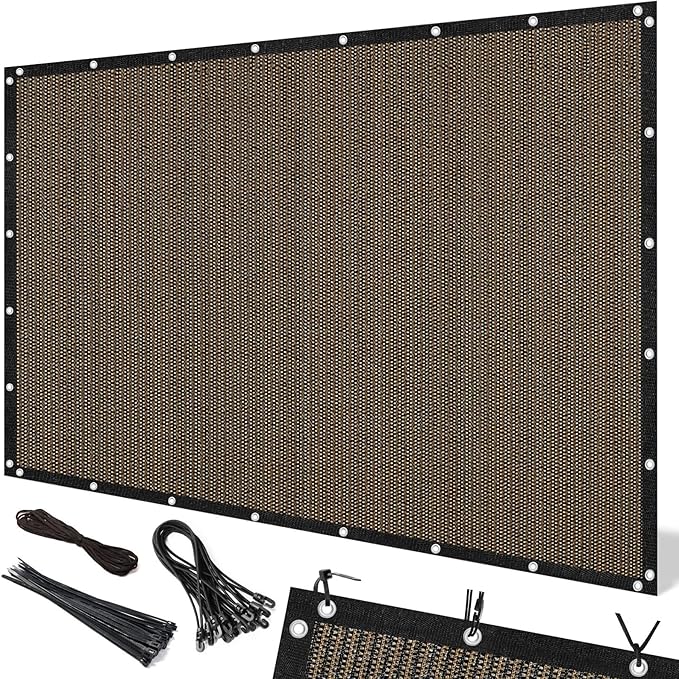 Artpuch 90% Sun Shade Cloth, 8 x 16 FT Pergola Shade Cover Canopy by Artpuch