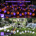 BrizLabs 6 Pack 36 LED Halloween Solar Eyeball Lights, 2 Modes Outdoor - Image 6