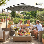 Outsunny 10 ft Offset Patio Umbrella - Image 2