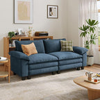 LINSY HOME 90'' Cloud Loveseat Sofa, Modular Sectional Couches Corduroy Cloud by LINSYHOME