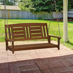 Furinno Tioman Hardwood Patio / Garden / Outdoor 4ft Porch Swing, 2 Seater - Image 3