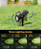 Solar Spot Lights for Outside, 21 LED Outdoor Solar Lights for Yard, 6 Pack - Image 6