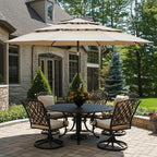 Yaheetech 3-Tier Patio Umbrella 10ft Vented Outdoor Canopy Sun Shade Large - Image 2