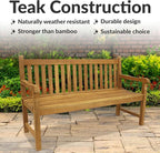 Sunnydaze 2-Person Outdoor Bench - Image 4
