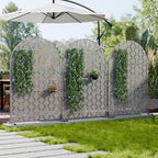 Casaphoria 72" H x 47" W Arched Metal Privacy Screen - Image 2