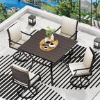LEVELEVE 5 Piece Outdoor Patio Dining Set - Image 3