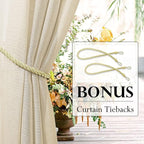 RYB HOME 2 Panels Outdoor Sheer Curtains - Image 2