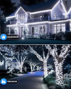 Brightown Solar Outdoor String Lights - 50 FT 120 LED Solar String Lights - Image 3