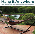 Sunnydaze Soft-Spun Polyester Rope Double Hammock - Image 4