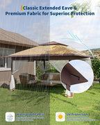Canopy Tent 13x13 ft, Pop Up Gazebo One-Push Setup - Image 7
