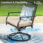 PHI VILLA 5 Pieces Outdoor Dining Set - Image 5