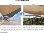 Tronssien Rectangle 10'x13' Sun Shade Sail, 95% UV Blockage Canopy Awning - Image 5