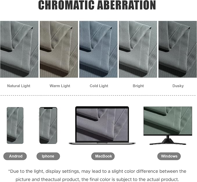 BONZER Outdoor Curtains for Patio Waterproof Thick Privacy Grommet Light - Image 5