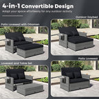 HAPPYGRILL Patio Rattan Wicker Daybed - Image 4
