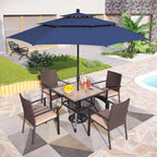PHI VILLA 5 Pieces Outdoor Dining Set - Image 2