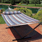 Sunnydaze Quilted Outdoor Hammock - Image 2