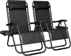 Yaheetech 26" Zero Gravity Recliners Outdoor Adjustable Folding Reclining by Yaheetech