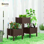 Outsunny Plastic Raised Garden Bed - Image 2