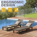 DWVO Outdoor Chaise Lounge, Pool Lounge Chair w/ 5-Level Backrest, Waterproof & - Image 6