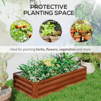 Outsunny Galvanized Raised Garden Bed, - Image 5