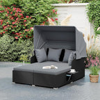 ORALNER Outdoor Daybed, 2-Person Wicker Patio Sofa - Image 8