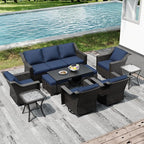 Joyside Wicker Patio Furniture Sets, 10 Pieces Upgraded Large Size Outdoor - Image 7