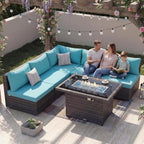 NICESOUL 6 Piece L Shaped Patio Furniture Set by NICESOUL