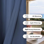 BONZER Wide Waterproof Outdoor Curtains - Image 4