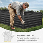 YITAHOME 96x48x24 in Galvanized Raised Garden Bed Kit, Large Metal Planter Box - Image 5