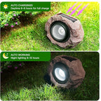 Timeflies Solar Rock Lights Outdoor, 2 Pack Super Bright Solar Spot Lights - Image 5