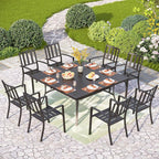 PHI VILLA 9 Pieces Outdoor Dining Set - Image 8
