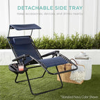 Best Choice Products 30” Wide Folding Zero Gravity Outdoor Recliner Patio - Image 8