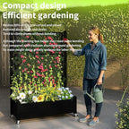 Raised Garden Bed with Trellis, 21 Gallon Self Watering Planter Box with - Image 7