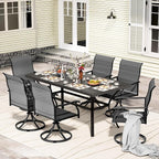 LEVELEVE 7 Piece Outdoor Patio Dining Set by Enjoyyourlife