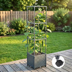 Raised Garden Bed with Tomato Planter Cage, Trellis Planter Boxes - Image 7