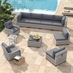 8-Seat Modern Patio Furniture Set - Image 2