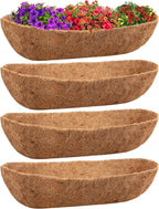 Legigo 4PCS 36 Inch Natural Trough Coco Coir Liners Planters Replacement by Legigo