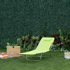 Outsunny Folding Chaise Lounge Pool Chairs, Outdoor Sun Tanning Chairs - Image 8
