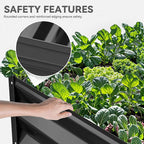 YITAHOME 72x36x18 in 2pcs Galvanized Raised Garden Bed Kit, Large Metal Planter - Image 6