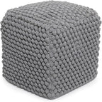 BIRDROCK HOME Buds Pouf Foot Stool Ottoman - Image 8